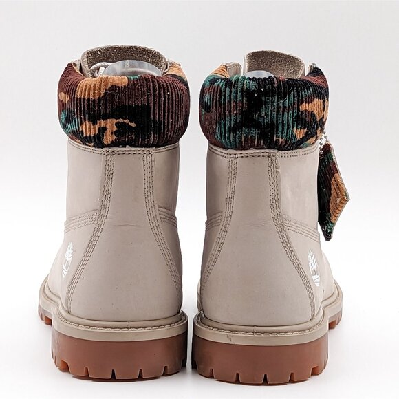 Timberland Women 6-inch Premium Boots Waterproof Light Taupe Nubuck size 7 - Picture 5 of 9
